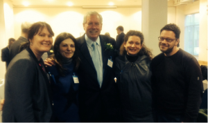 Lynette Webb – EBSI Operations Manager, and Alan Coates former EBSI Chair at Brunel University with our Italian colleagues. 