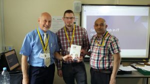 Les Prior, Arran Russell and Nigel Patel – Uxbridge College IT tutors. 